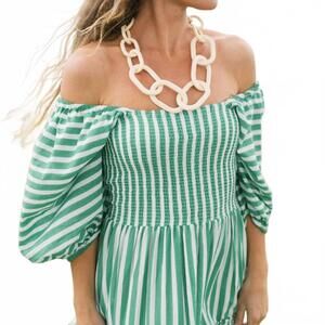 NEW SUNSHINE TIENDA link necklace in ivory